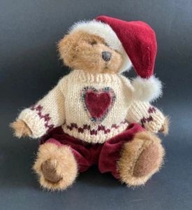 Vintage BOYD'S BEARS w/ Heart Bearwear Knit Sweater Velvet Stocking Cap - Picture 1 of 11