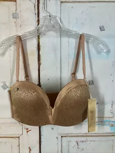 Wingslove Bra Moulded Underwire Style 160238 Milk Coffee Size 34DD Push Up NWT - Picture 1 of 15