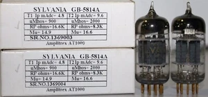 1MP GB-5814A SYLVANIA Triple Mica Gold Pin Made in USA Amplitrex Tested #1369003 - Picture 1 of 8