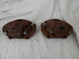 MOPAR 4383942 & 4383943 Disk Brake Calipers and Adapters (sold as pair) - Picture 1 of 11