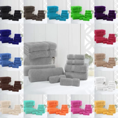 Luxury 100% Egyptian Cotton Super Soft 600 GSM Towels Face Hand Bath Sheet - Image 1 of 4