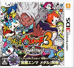 Nintendo 3DS Yo-kai Specter Watch 3 Sukiyaki con medalla Envío gratuito con seguimiento # Japón Nuevo - Imagen 1 de 8