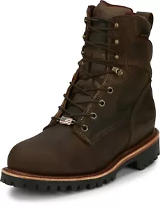 Botas Chippewa 26330 Ellicott Puntera de Acero 8" Impermeable Bota con Cordones Hechas en EE. UU. - Imagen 1 de 7