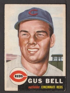 1953 Topps #118 Gus Bell Cincinnati Reds vg-ex Set Break - Picture 1 of 2