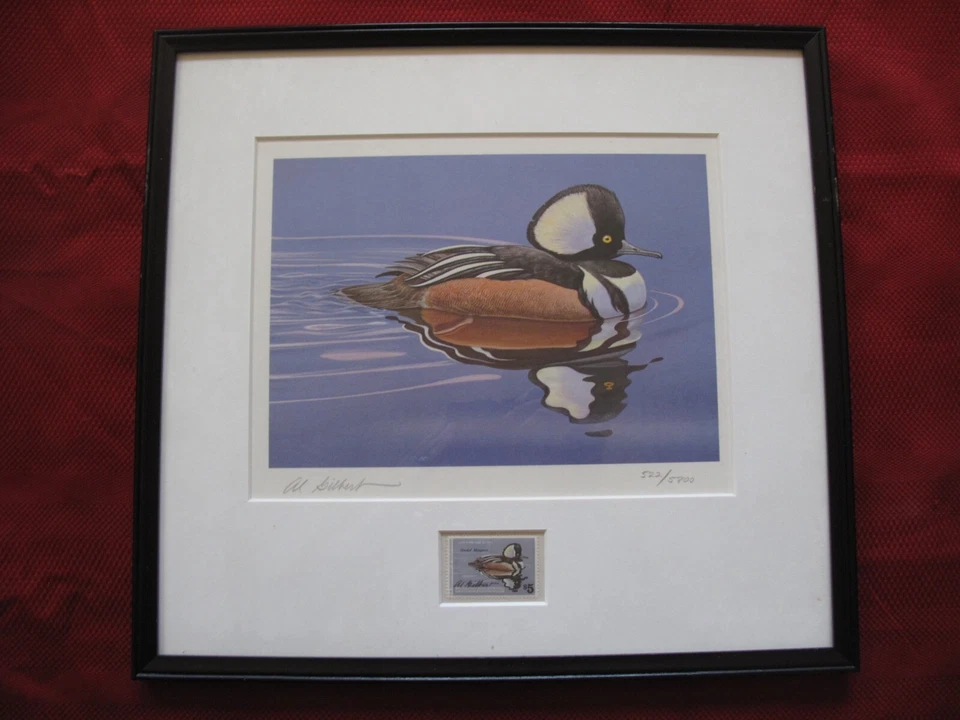 1978 Albert Al Gilbert SIGNED Federal Duck Stamp w/Framed Print 522/5800 - Image 1 of 4