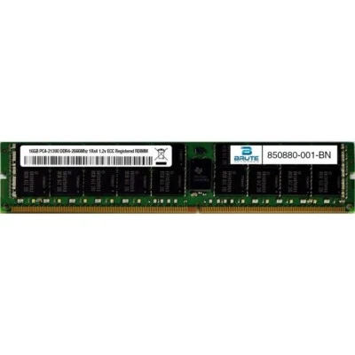 850880-001 - HP Compatible 16GB PC4-21300 DDR4-2666Mhz 1Rx4 1.2v ECC RDIMM - Image 1 of 3