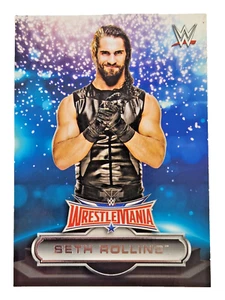 Tarjeta de lucha libre 2016 Topps WWE WrestleMania Seth Rollins #6/30 W6 - Imagen 1 de 2