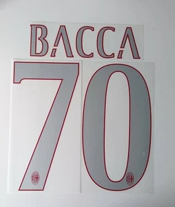 Nome e numero Milan 2016/2017 BACCA 70 ac milan kit name number ORIGINALE - Bild 1 von 2