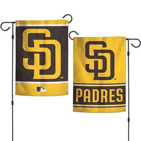SAN DIEGO PADRES LOGO 12"X18" 2-SIDED GARDEN FLAG WINCRAFT Cover