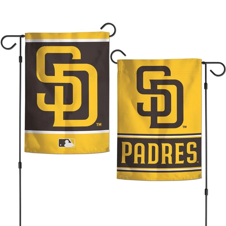 SAN DIEGO PADRES LOGO 12"X18" 2-SIDED GARDEN FLAG WINCRAFT - Image 1 of 1