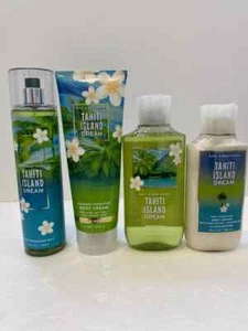 TAHITI ISLAND DREAM Juego de 4 Piezas Baño y Cuerpo Funciona ~ Loción de Jabón Corporal Crema Niebla - Imagen 1 de 8
