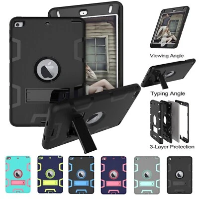 防震重型硬可支撑外壳 保护套 适合 iPad 9th 8th 7th Generation 10.2 — 第 1/4 张图片