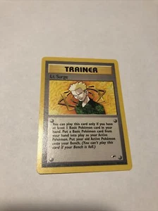 LT. SURGE - Gym Heroes - 101/132 - Rare Trainer - Pokemon - Front NM, Back LP - Picture 1 of 9