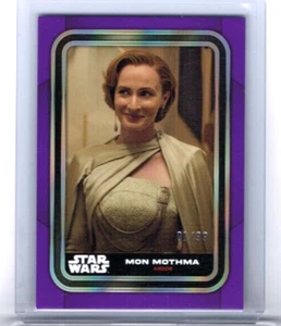 2023 Topps Star Wars Mon Mothma Purple Blue #'ed 01/99 #68 - Picture 1 of 1