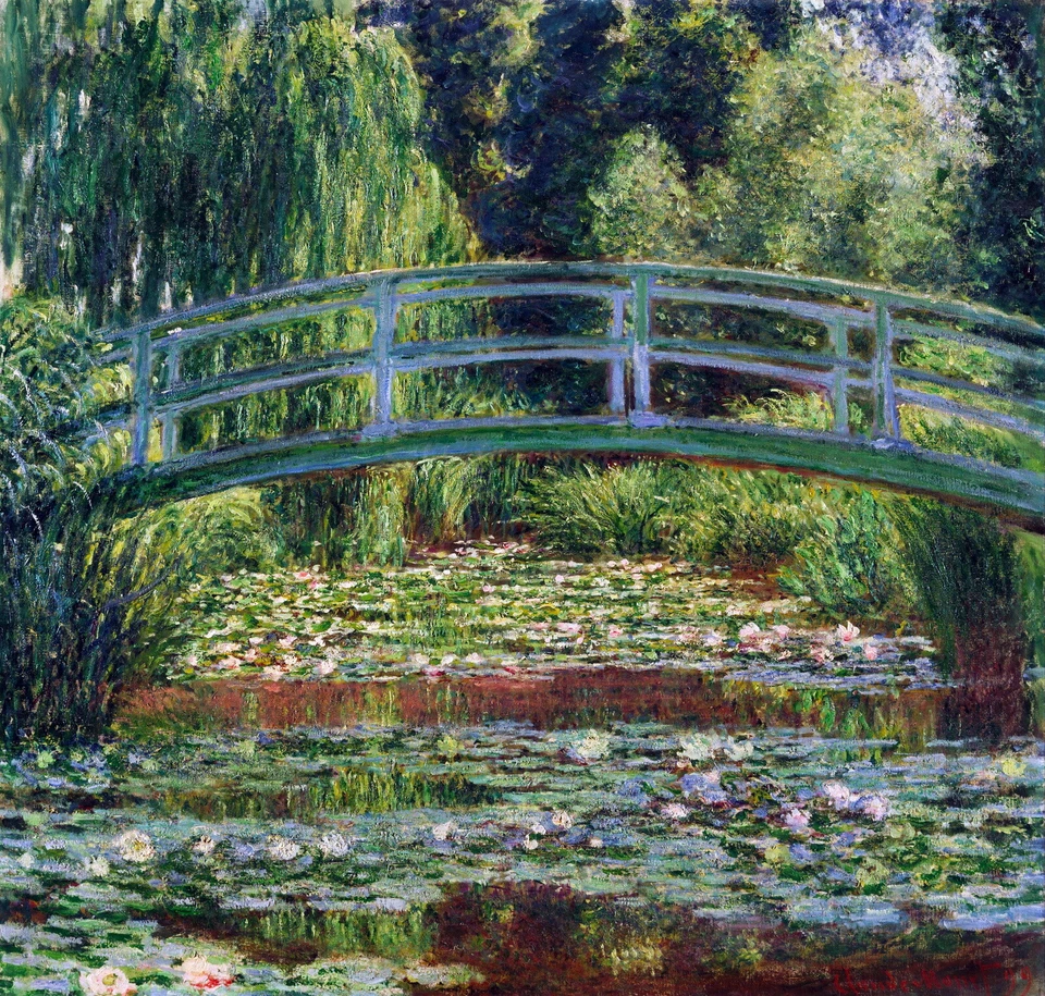 CLAUDE MONET Poster or Canvas Print "The Japanese Bridge (The Water-Lily Pond)" - Image 1 of 1