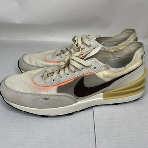 Nike Mens Waffle One Athletic Shoes CK7 Natural/LT Chocolate DA7995-102 Size 15 - Picture 1 of 12