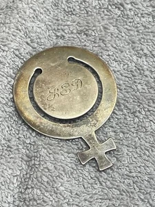 Tiffany & Co. Sterling Silver Female Venus Symbol Bookmark Engraved Vintage - Picture 1 of 12