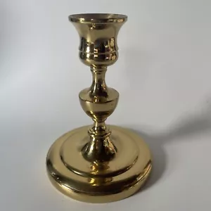 CANDELABRO DE LATÓN CANDELABRO CÓNICO SOPORTE VOTIVO 4.25" ALTO FONDO REDONDO Baldwin - Imagen 1 de 8