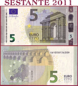 (com) UNIÓN EUROPEA - ITALIA 5 EUROS 2013 Letrero DRAGHI ""SD"" S006A3 - P 20s - UNC - Imagen 1 de 1