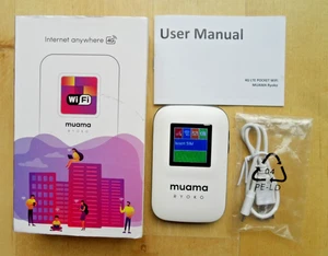 MUAMA RYOKO 4G LTE KIESZONKOWY WIFI PRZENOŚNY ROUTER BEZPRZEWODOWY - Zdjęcie 1 z 1