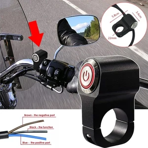 7/8" ATV Handlebar Headlight Fog Light Spot ON/OFF Button Switch For Motorcycle - Bild 1 von 19