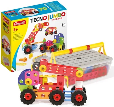 Quercetti - Construction Game with Screws and Bolts, Colour The pieces have many - Image 1 of 4