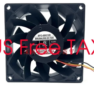 DWPH EFC-09H12D 9238 12V 1.50A 3-przewodowy wentylator chłodzący - Zdjęcie 1 z 4