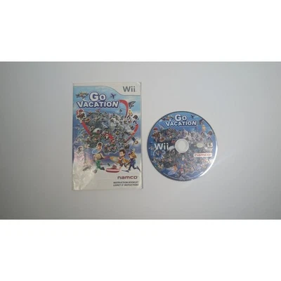 Go Vacation (Nintendo Wii, 2011) - Disco y folleto de instrucciones solamente Foto 1 de 2