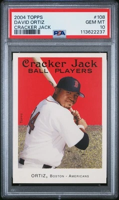 2004 Topps Cracker Jack #108 David Ortiz PSA 10 - Image 1 of 2