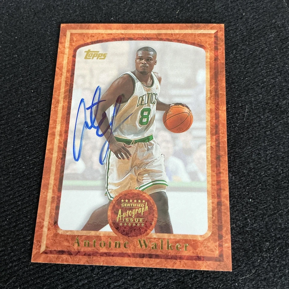 Topps Antoine Walker 1997-98 certificado automático #7 Celtics Foto 1 de 2