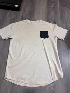 BYLT Drop Cut LUX Performance Men's T Shirt  Color Block Peach Pocket Size XL - Picture 1 of 5