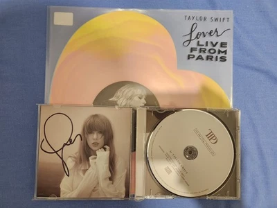 Taylor Swift Lover Live From Paris Heart Shaped Vinyl With Hand Signed Photo - Bild 1 von 4