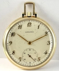 Vintage Longines 10K Gold Filled Herren Dress Taschenuhr 17L 1945 - Bild 1 von 8