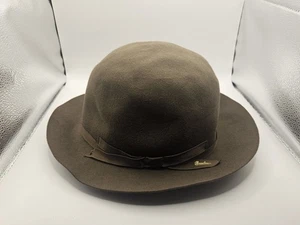 Sombrero cubo Borsalino vintage fieltro de piel con cinta excelente estado de limpieza - Imagen 1 de 12