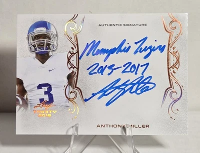 2018 Leaf Trinity Anthony Miller autógrafo con inscripción (RC) novato Foto 1 de 2