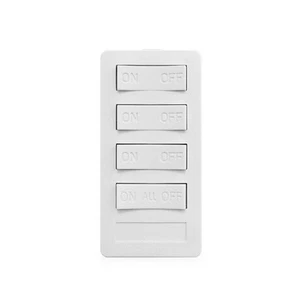 XP4A-W-NS NEW STYLE 4 BUTTON KEYPAD, 3 ON/OFF, 3 SEQUENCED CODES, 1 ALL ON/ALL O - Picture 1 of 1
