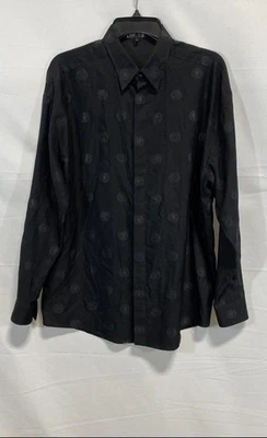 Versace Мужская черная повседневная рубашка на пуговицах размер 48 - Изображение 1 из 4