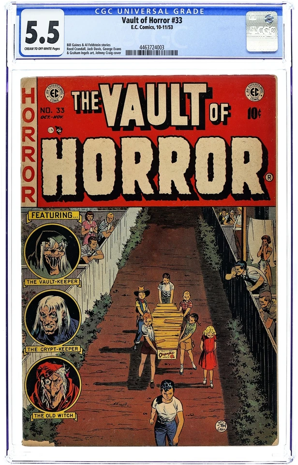 Vault of Horror #33 CGC 5.5 1953 4463724003 - Image 1 of 2
