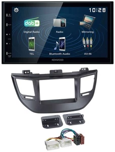 Kenwood 2DIN Bluetooth MP3 USB DAB Autoradio für Hyundai Tucson ab 15 schwarz - Bild 1 von 6