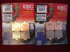 Ducati 999 (Std Mountcaliper) 2003-2006 EBC FA322/4HH Front Brake Pads Full Set - Picture 1 of 1