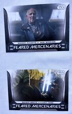 Star Wars 2 Topps Cards Mandalorian Feared Mercenaries Chapter 1, 13 NYCC Promo