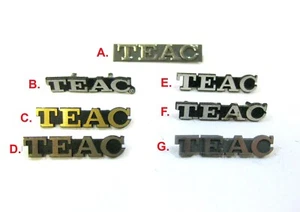 Assorted 7x Genuine TEAC Audio Equipment Badge Logo Emblems (28mm) - Picture 1 of 2