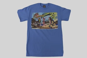 Marvel Mens X-Men Beach Party Cyclops, Wolverine Funny Blue Shirt NWT Medium - Picture 1 of 6