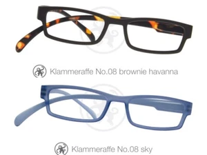 Bracket Monkey Reading Glasses Brown Brownie Sky Blue Mens Women #08 with Case SALE - Picture 1 of 3