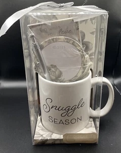 Coffee Mug Gift Set 5pcs New Snuggle Season Design - Picture 1 of 2