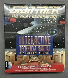 New Sealed Star Trek The Next Generation Interactive Technical Manual CD ROM - Picture 1 of 5