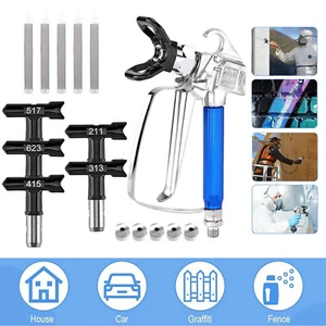 Airless Paint Spray Gun High Pressure 3600PSI w/517 313 Nozzle Tip for Sprayers - Picture 1 of 9