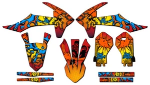 2021-2024 MC-E 5 ZANY Yellow Senge Graphics Kit Compatible with GASGAS - Picture 1 of 10