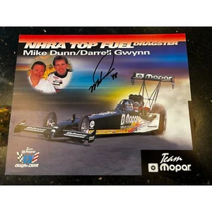 Vintage 1998 NHRA Mike Dunn & Darrell Gwynn Autographed Hero Card - Picture 1 of 9
