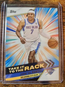 2023-24 Topps G-League Jahmi'us Ramsey Take It To The Rack Blue #TTR-27 OKC Blue - Picture 1 of 2